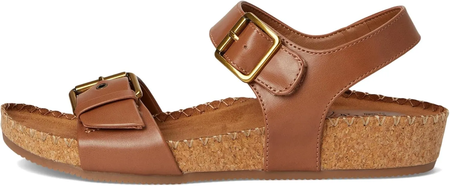 Eurosoft Women's Gypsy Flat Sandal, Luggage, 6