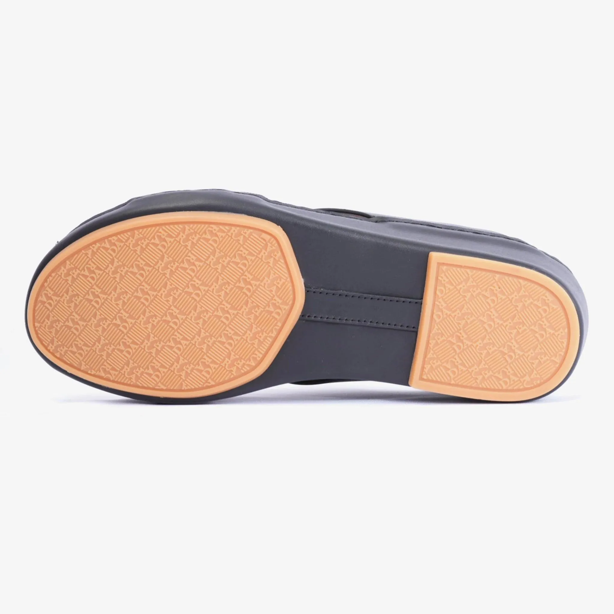 FARADA ARABIC SLIPPER WITH SINGLE STRAP AROUND THE ANKLE BLACK
