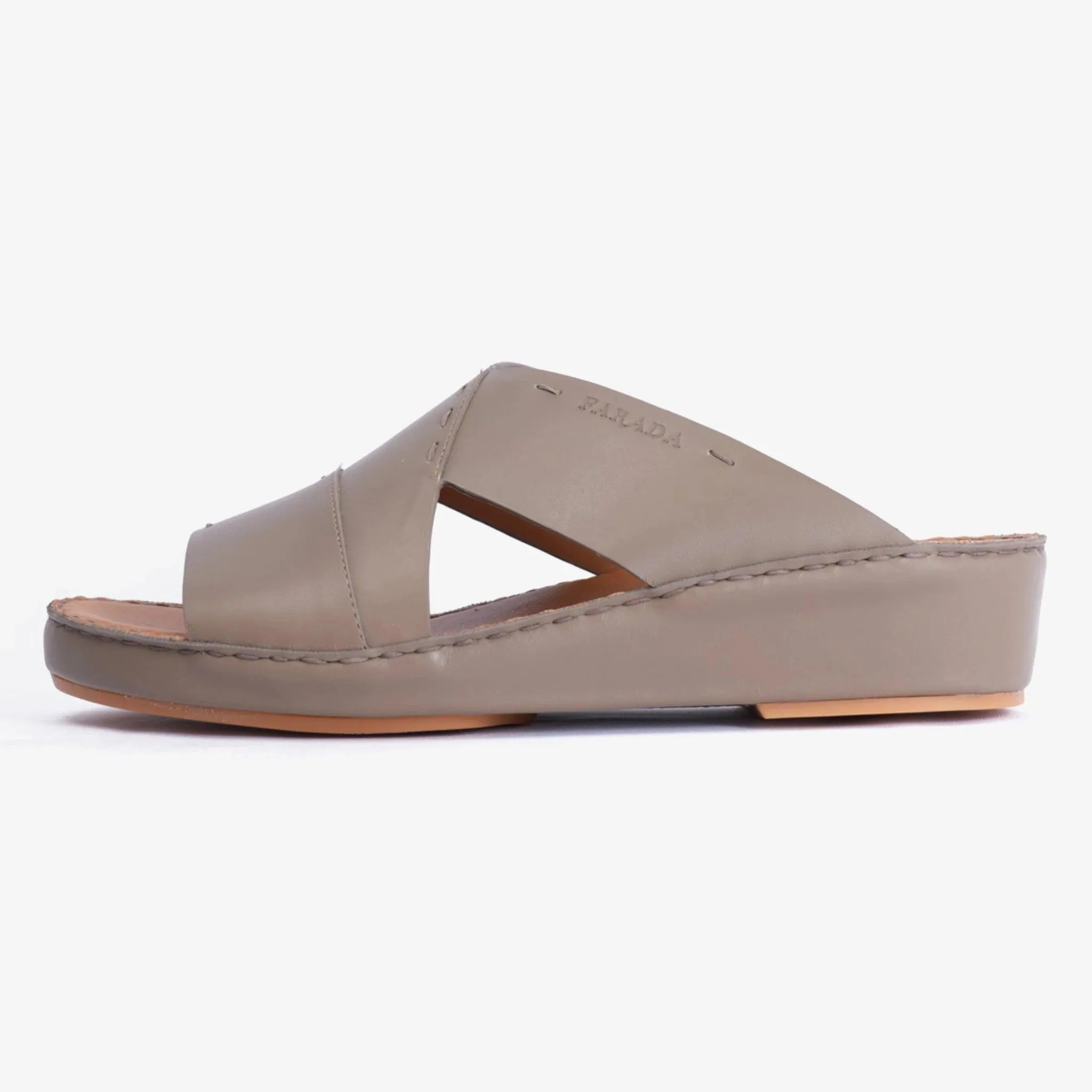 FARADA ARABIC SLIPPER WITH SINGLE STRAP AROUND THE ANKLE TRUFFLE