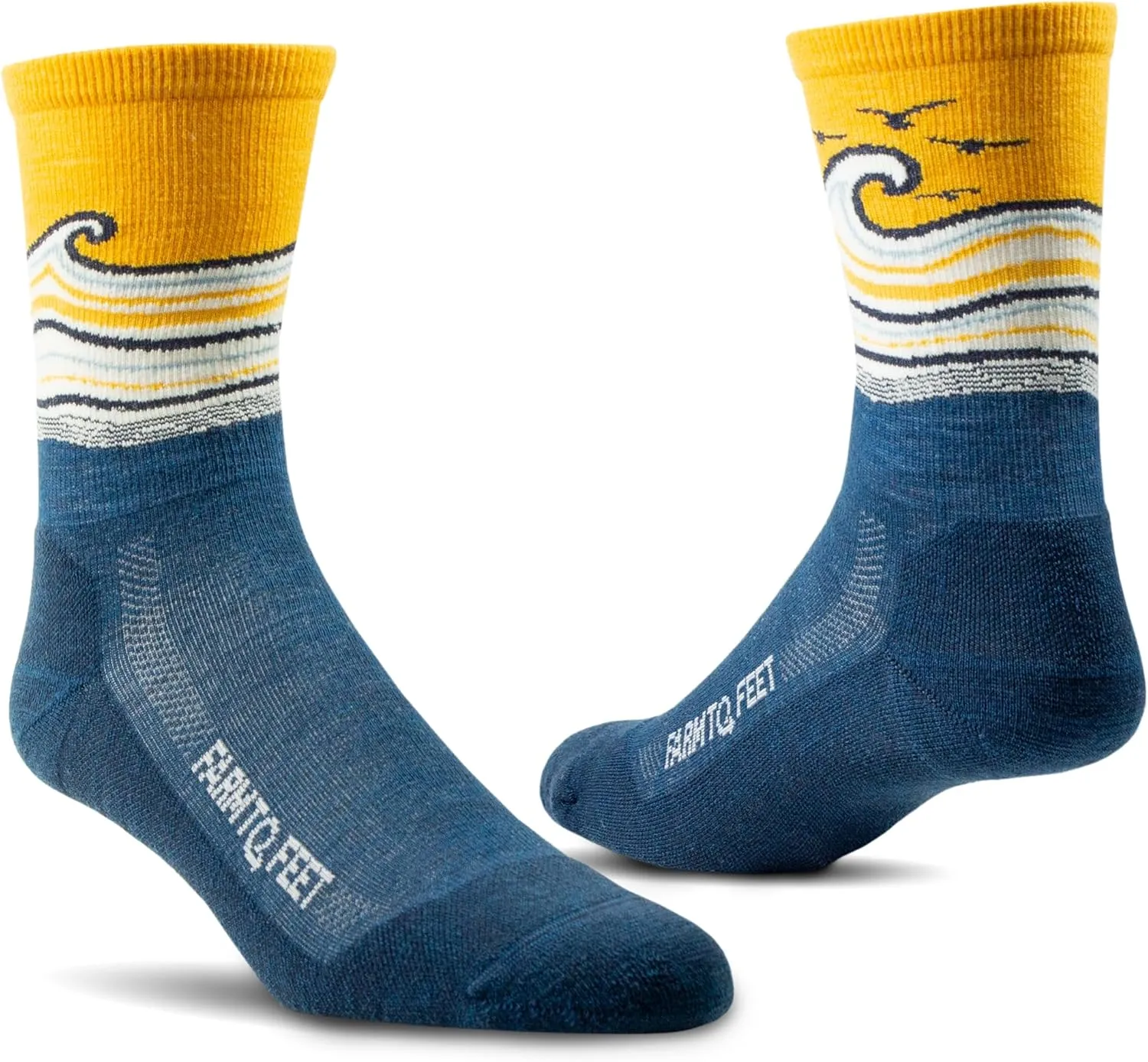 Farm to Feet Big Sur Trail Light Cushion 3/4 Crew Socks