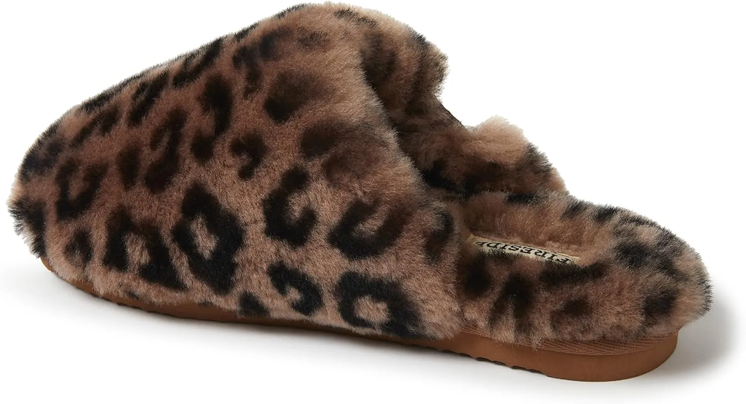 Fireside by Dearfoams Women's Shelly Beach All Over Shearling Easy on/Off Scuff Slipper