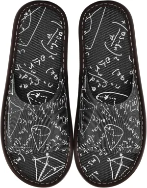 Fisyme Slippers for Women Men Slip-On Open Toe Indoor Outdoor House Shoes Home Slipper