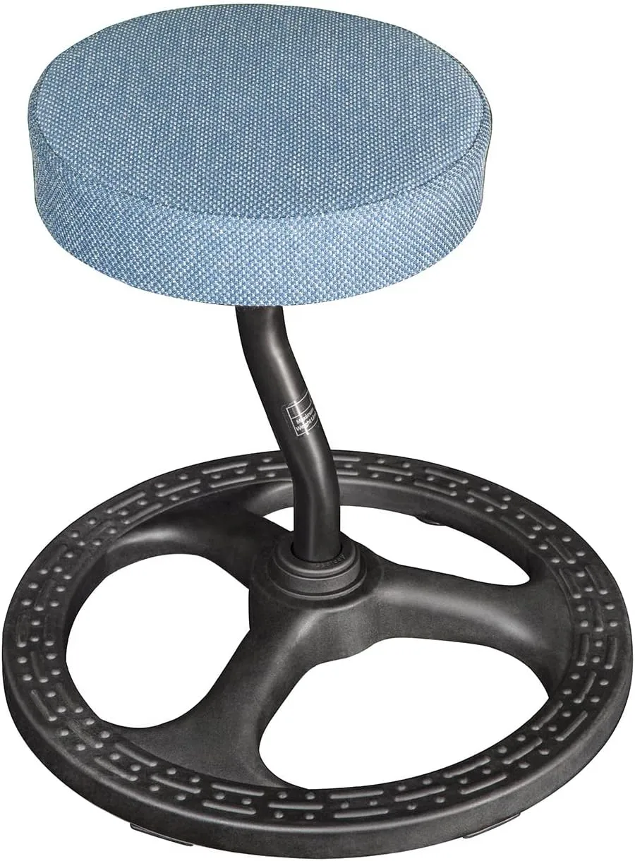 Fitness Seat, ADHD Chair Stool for Stability, Balance, Yoga, Office, School, Wellness, Active Sitting with Non-Slip Base and Washable Seat Cover