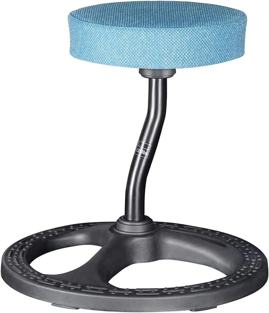 Fitness Seat, ADHD Chair Stool for Stability, Balance, Yoga, Office, School, Wellness, Active Sitting with Non-Slip Base and Washable Seat Cover