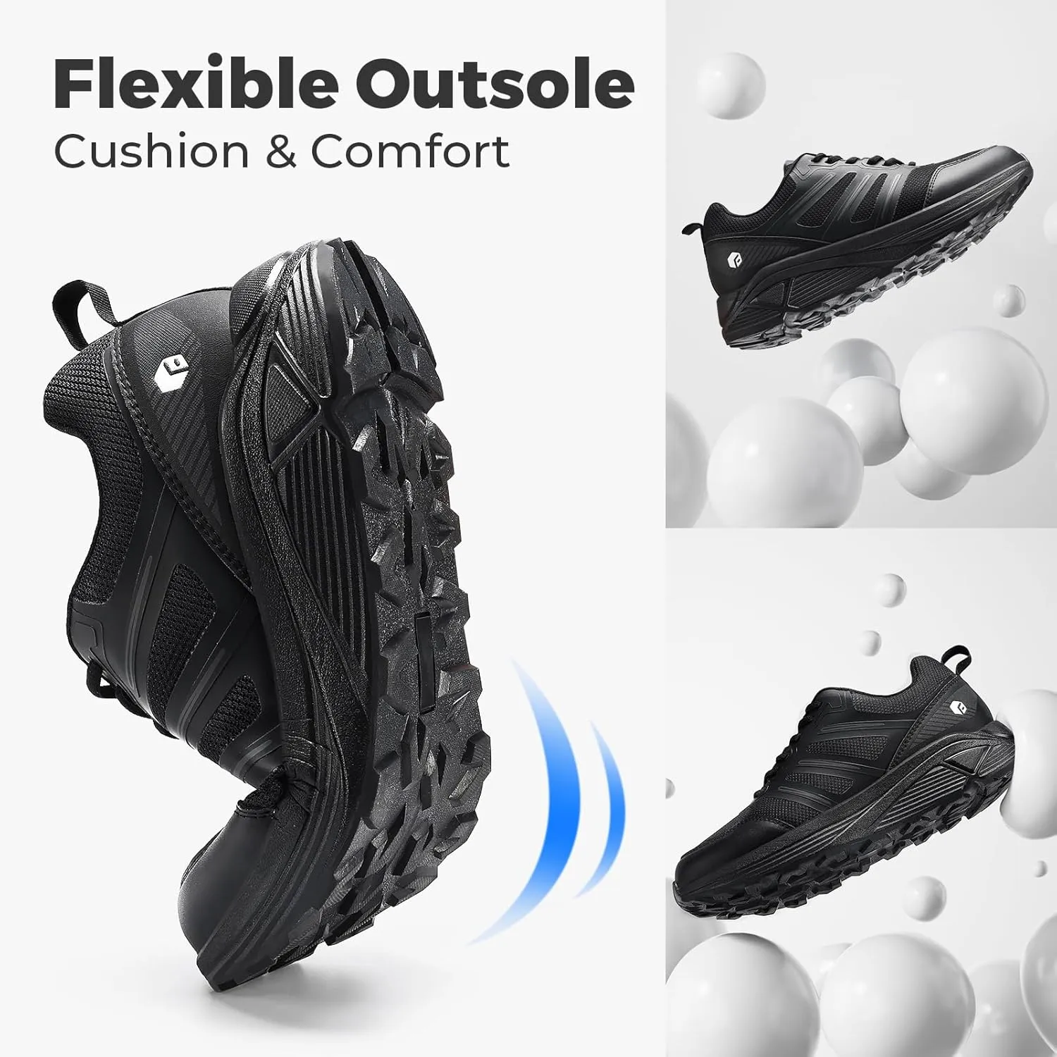 FitVille Extra Wide Sneakers for Men with Wide Toe Box Lightweight Running Shoes for Diabetic Men, Flat Feet, Heel Pain & Plantar Fasciitis Relief