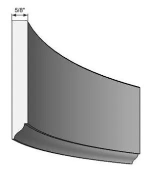 Flexible Wainscot Upper Rail