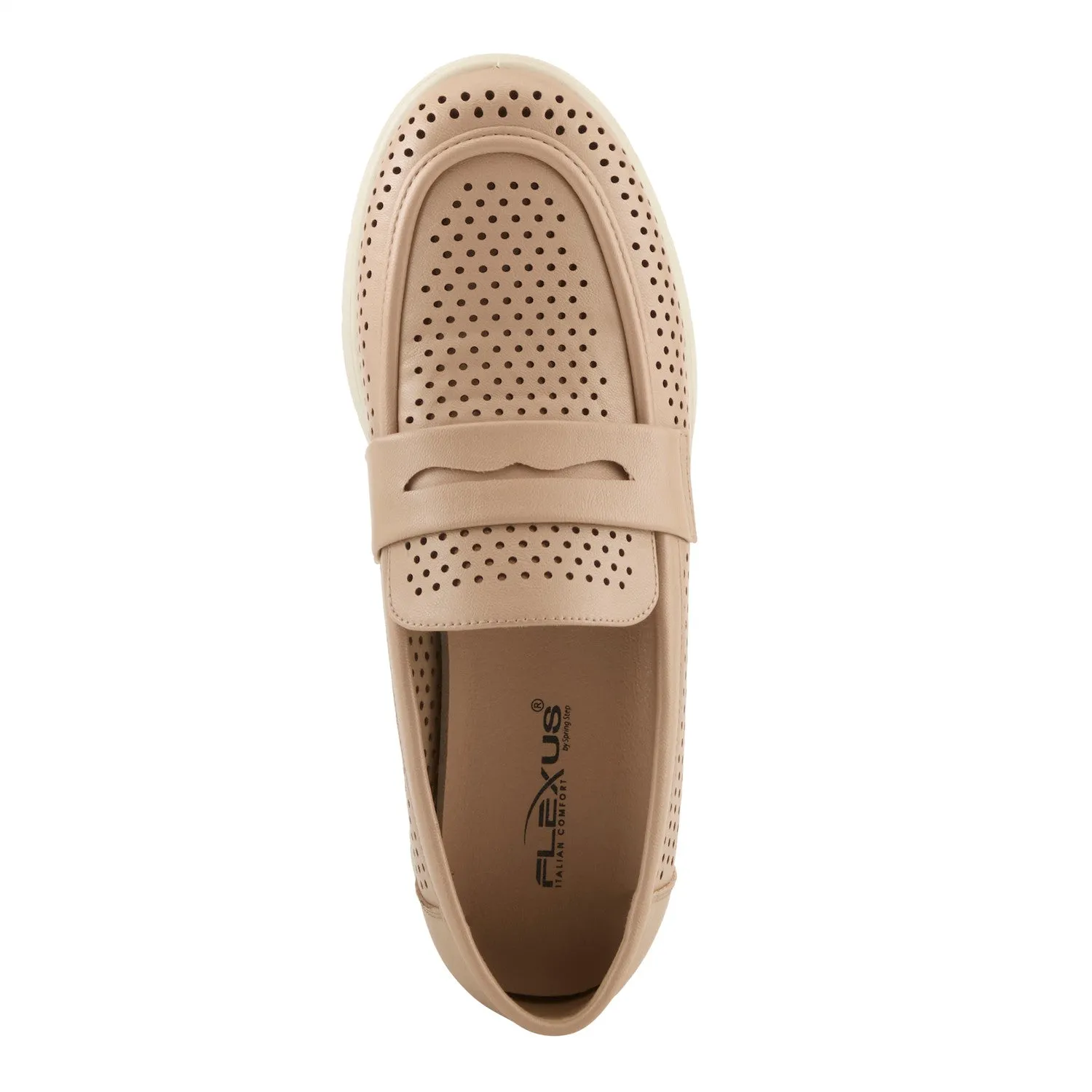 Flexus by Spring Step Women's Shoji Slip On Penny Loafer - Beige