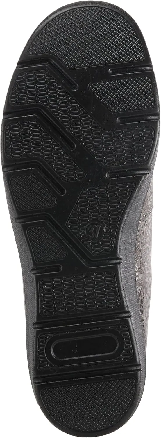 Flexus Spring Step Pellegrini Women's Loafer - Embossed Clogs Platform Loafers for Women - Stretchable Casual Slip On Shoes