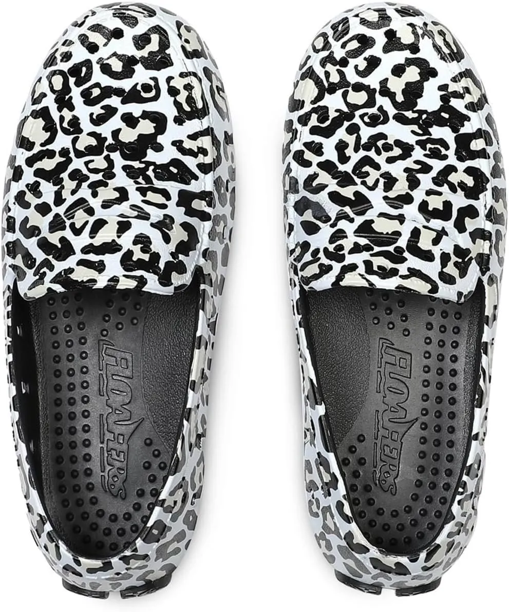 Floafers Girl's Prodigy Driver Animal Print (Toddler/Little Big Kid) Driving Style Loafer