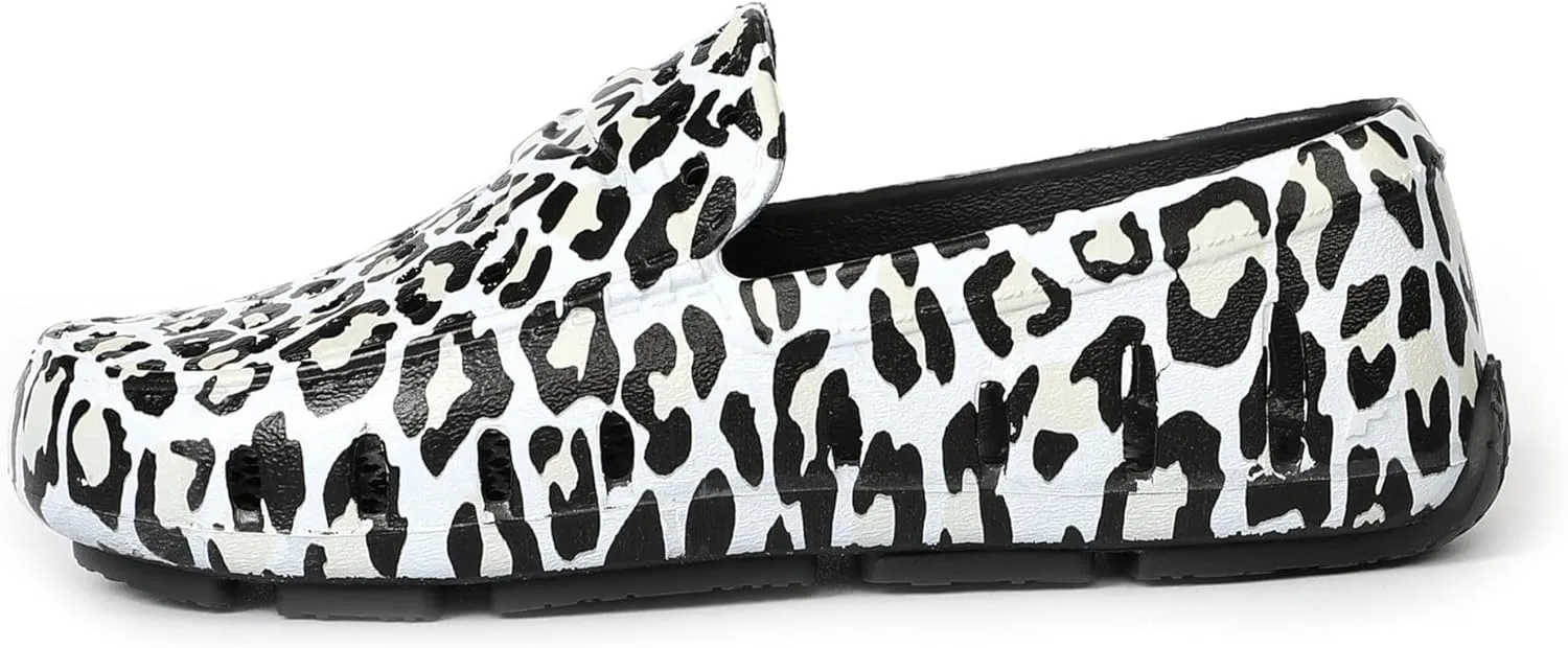Floafers Girl's Prodigy Driver Animal Print (Toddler/Little Big Kid) Driving Style Loafer