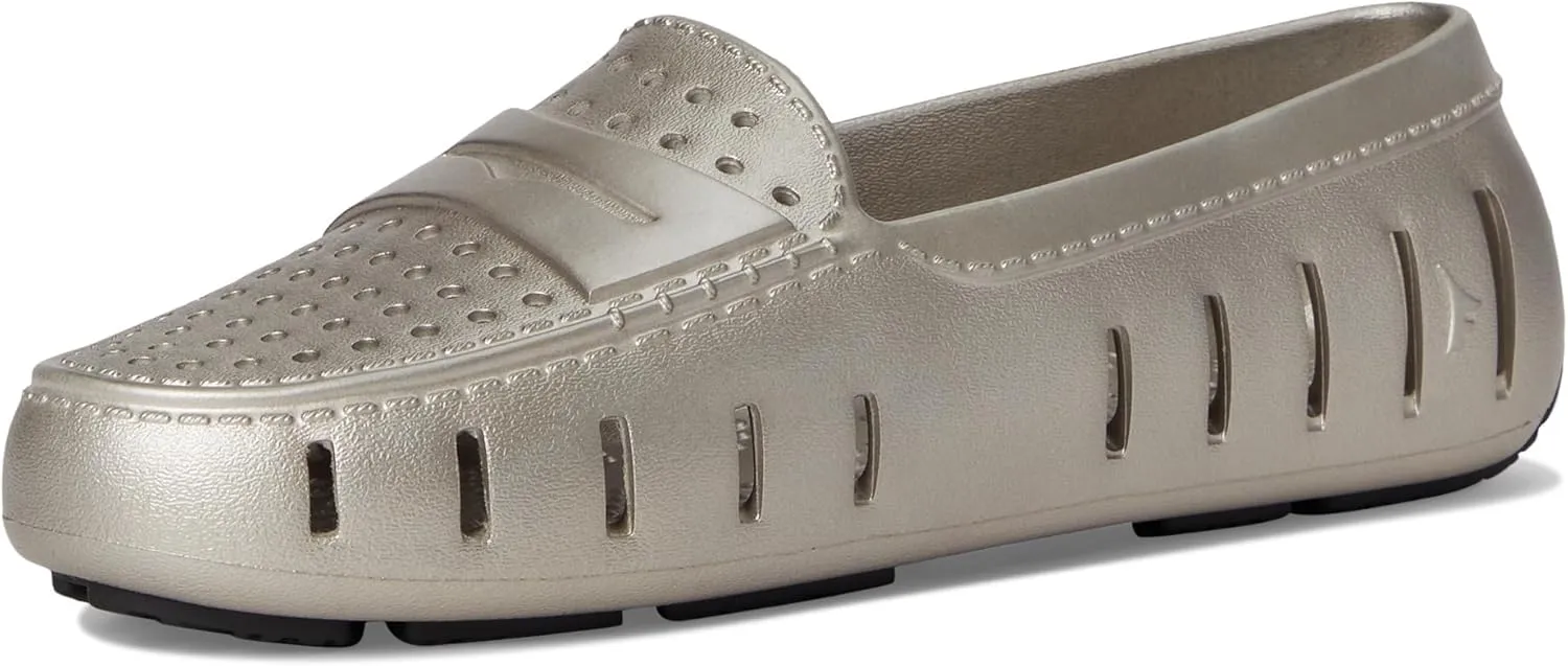 Floafers Women's Metallic Posh Driver Driving Style Loafer