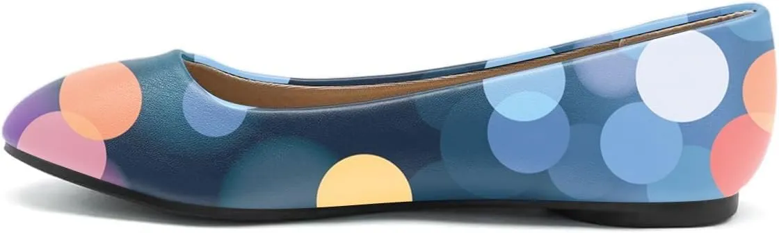 FOWT Women Round Toe Ballet Flats Slip on Comfy Pumps Casual Walking Work Daily Shoes Size 4-16 US