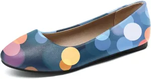 FOWT Women Round Toe Ballet Flats Slip on Comfy Pumps Casual Walking Work Daily Shoes Size 4-16 US