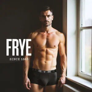 Frye Mens Boxer Briefs 4-Pack, Spandex-Cotton Boxer Briefs with Logo Waistband, Mens Underwear Cotton Stretch
