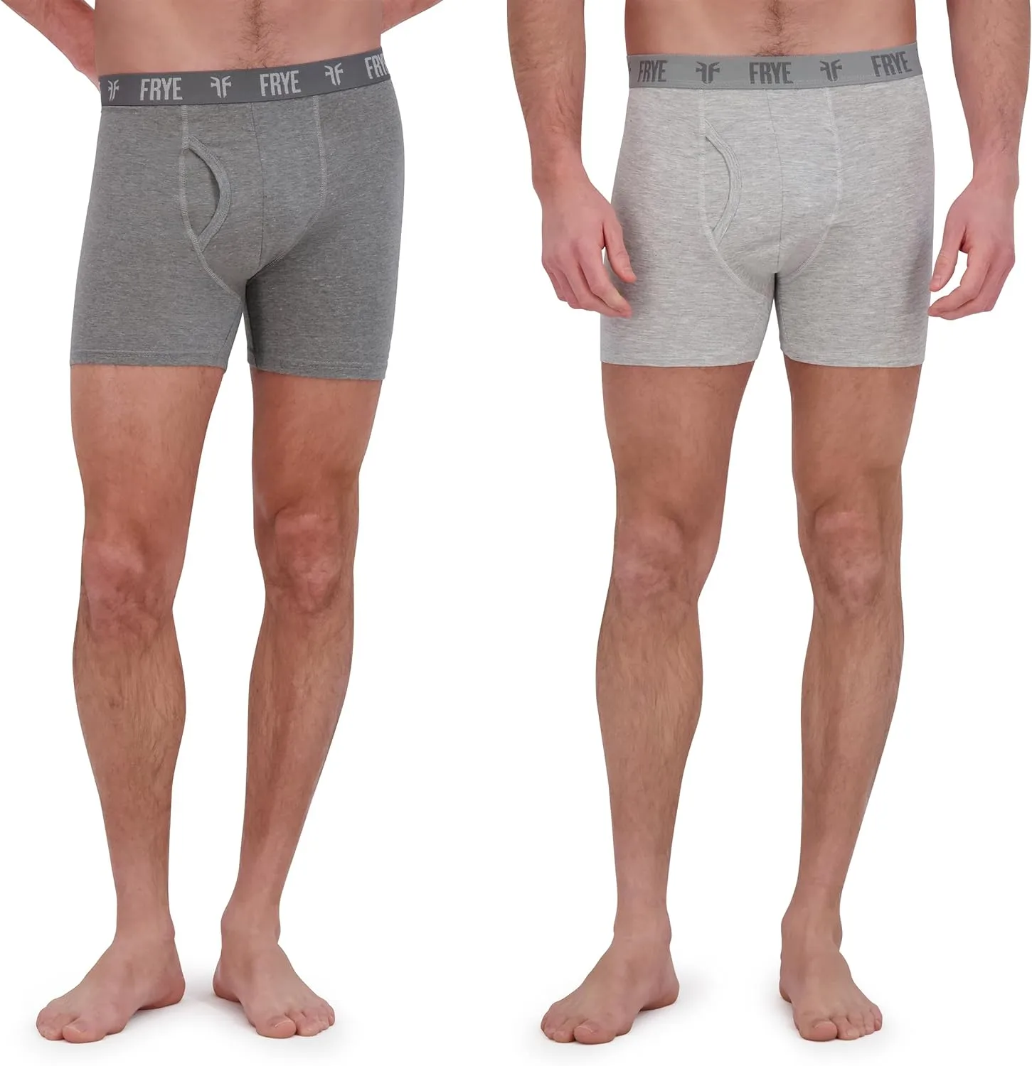Frye Mens Boxer Briefs 4-Pack, Spandex-Cotton Boxer Briefs with Logo Waistband, Mens Underwear Cotton Stretch