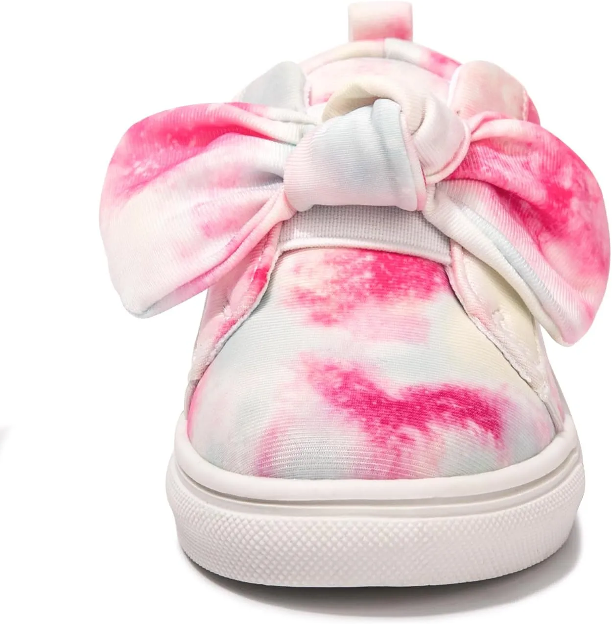 FUNKYMONKEY Girls Sneakers Lightweight Cute Bowknot Casual Walking Shoes for Toddler/Little Kids