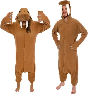 Funziez! Adult Onesie Halloween Costume - Animal and Sea Creature - Plush One Piece Cosplay Suit for Adults, Men and Women