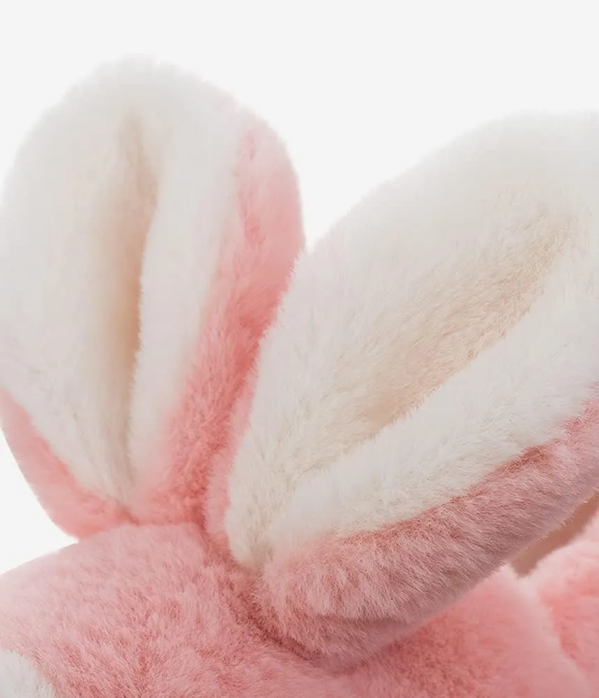 Fuzzy Bunny Slippers for Girls Warm Winter Slippers Women Home Slippers Plush Animal Slippers Pink Slippers