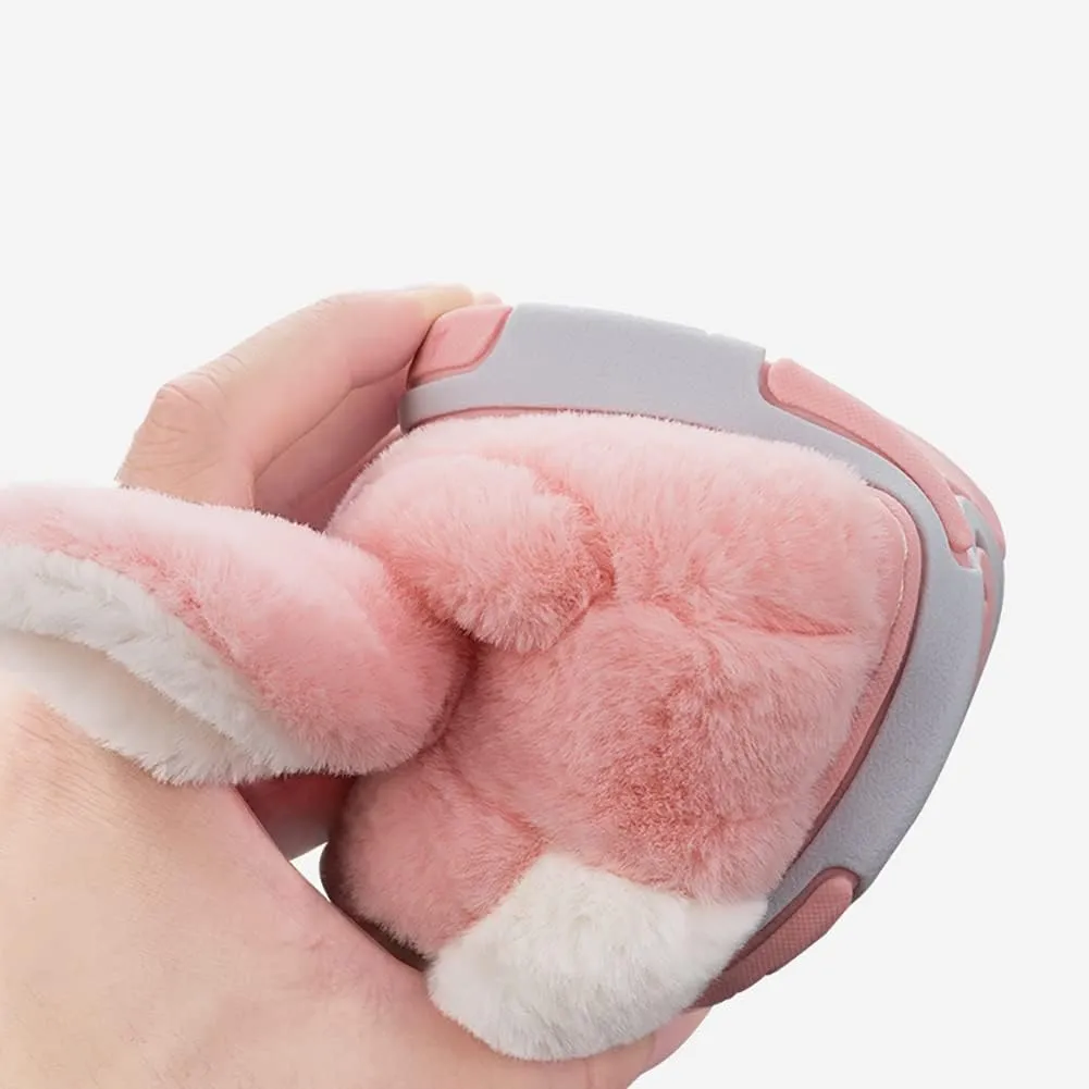 Fuzzy Bunny Slippers for Girls Warm Winter Slippers Women Home Slippers Plush Animal Slippers Pink Slippers