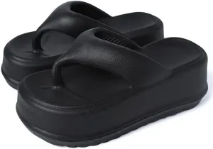 Geerta Cloud Slides for Women with Platform Pillow Trendy Thick Soles Cushioned for Summer Outdoor Sandals Slipper Shower House Home