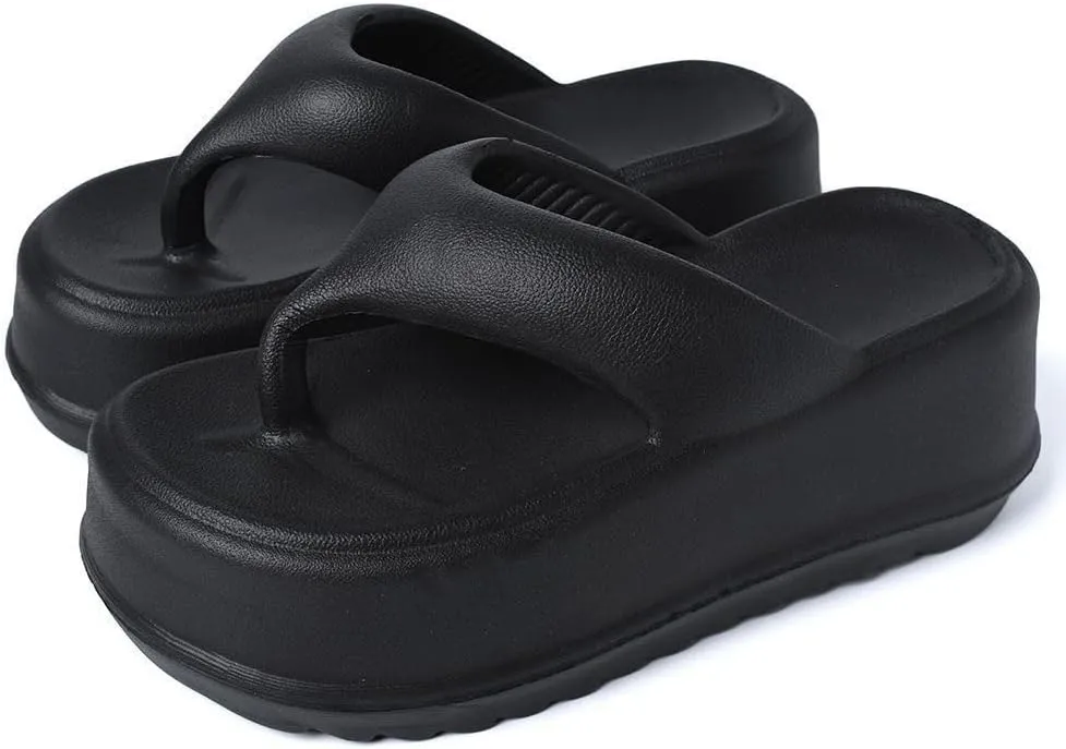 Geerta Cloud Slides for Women with Platform Pillow Trendy Thick Soles Cushioned for Summer Outdoor Sandals Slipper Shower House Home