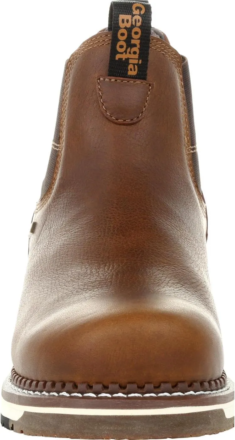 Georgia Boot AMP LT Wedge Steel Toe Waterproof Chelsea Work Boot