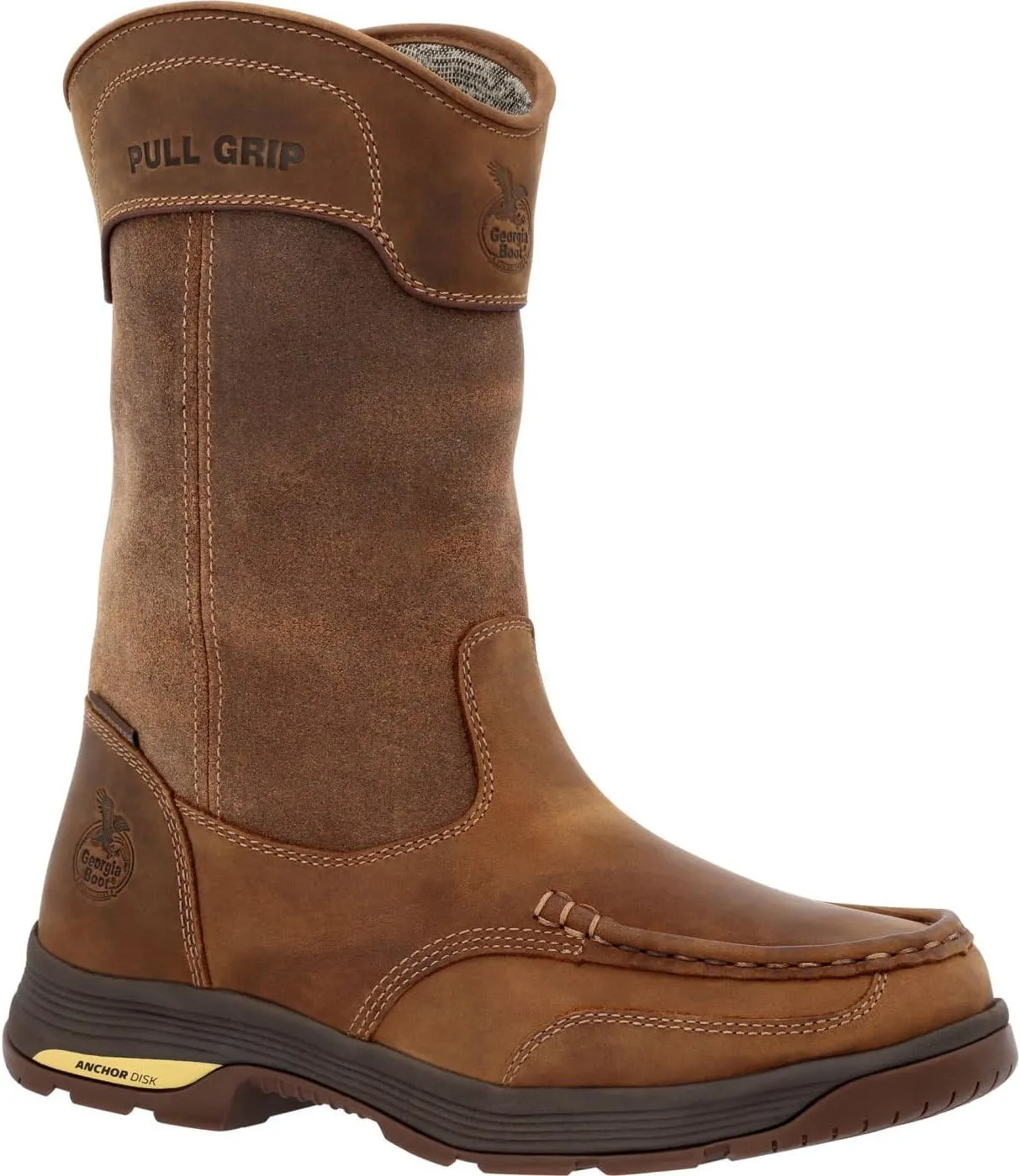 Georgia Boot Athens SuperLyte Waterproof Wellington Pull-On Boot Size 12(M)