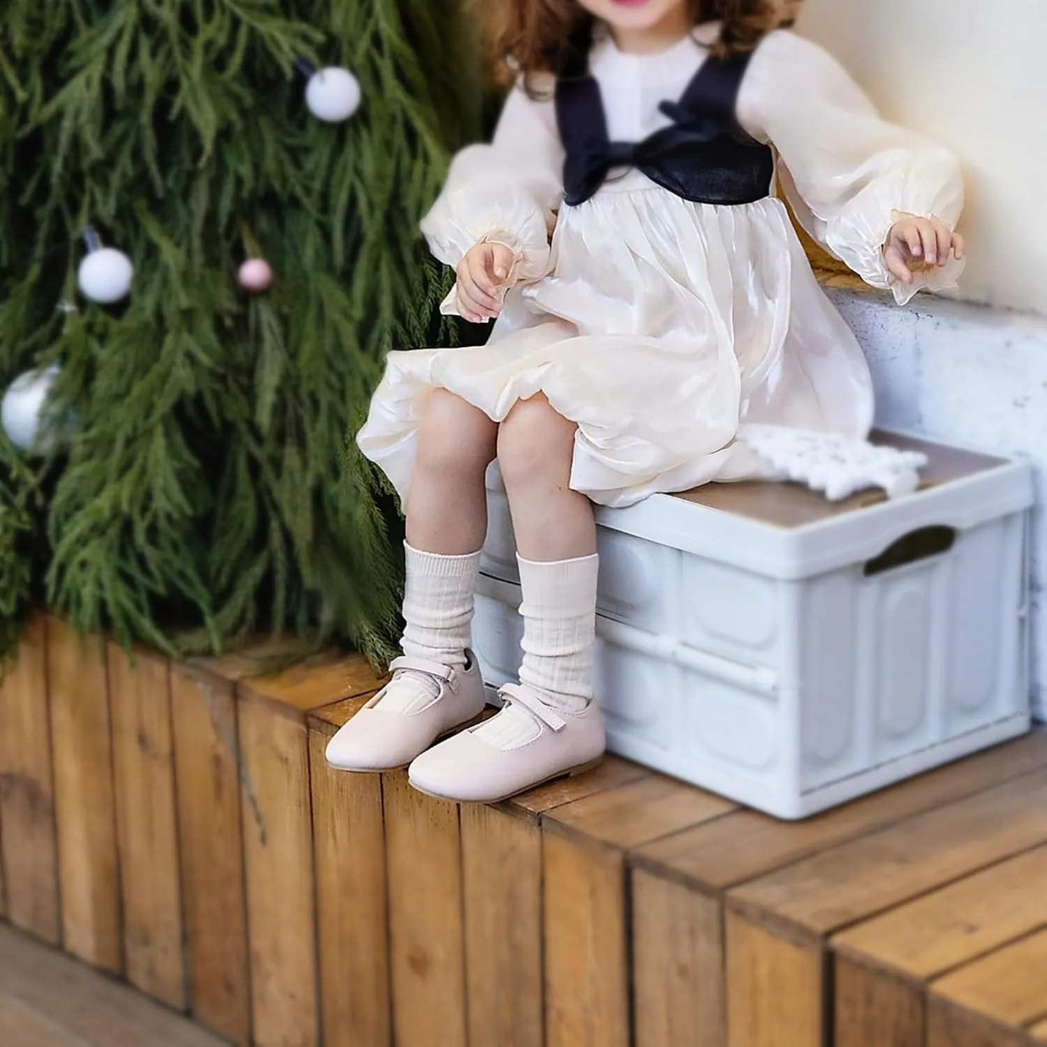 Girls Dress Shoes Ballet Mary Jane Flat Toddler Kid Bow Party Shoes
