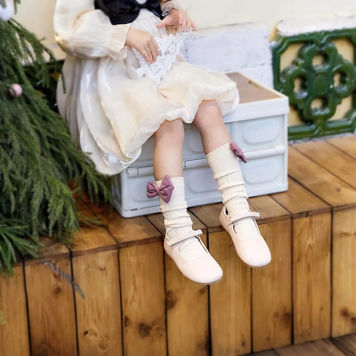 Girls Dress Shoes Ballet Mary Jane Flat Toddler Kid Bow Party Shoes
