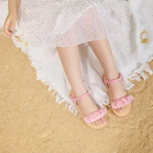 Girls Open Toe Flat Sandals Summer Casual Toddler Little Kid Sandals