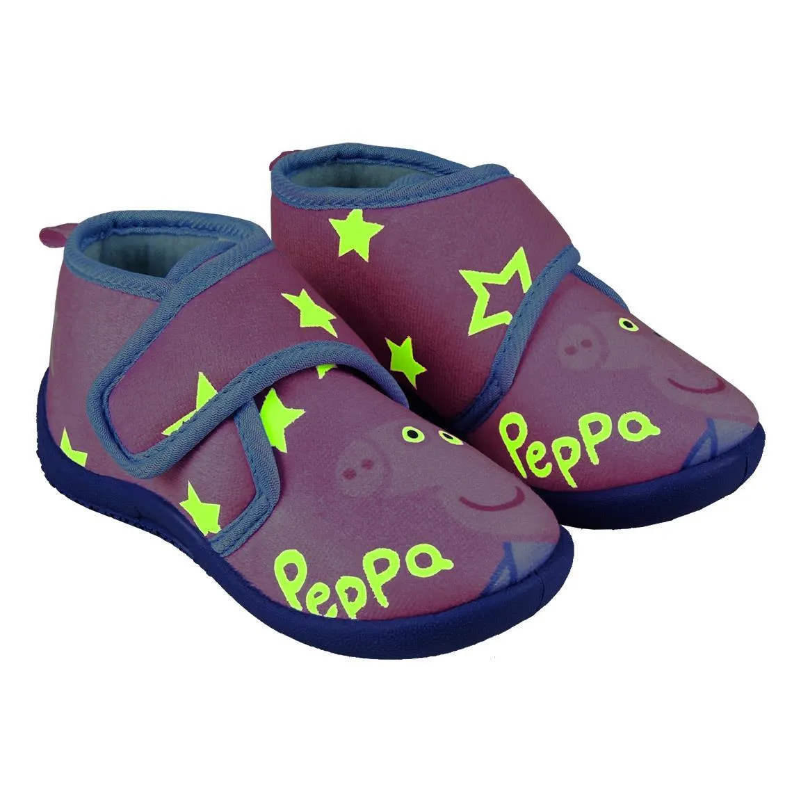 Girls' Peppa Pig Character Toddler & little Kids House Slippers (Glows in the dark)