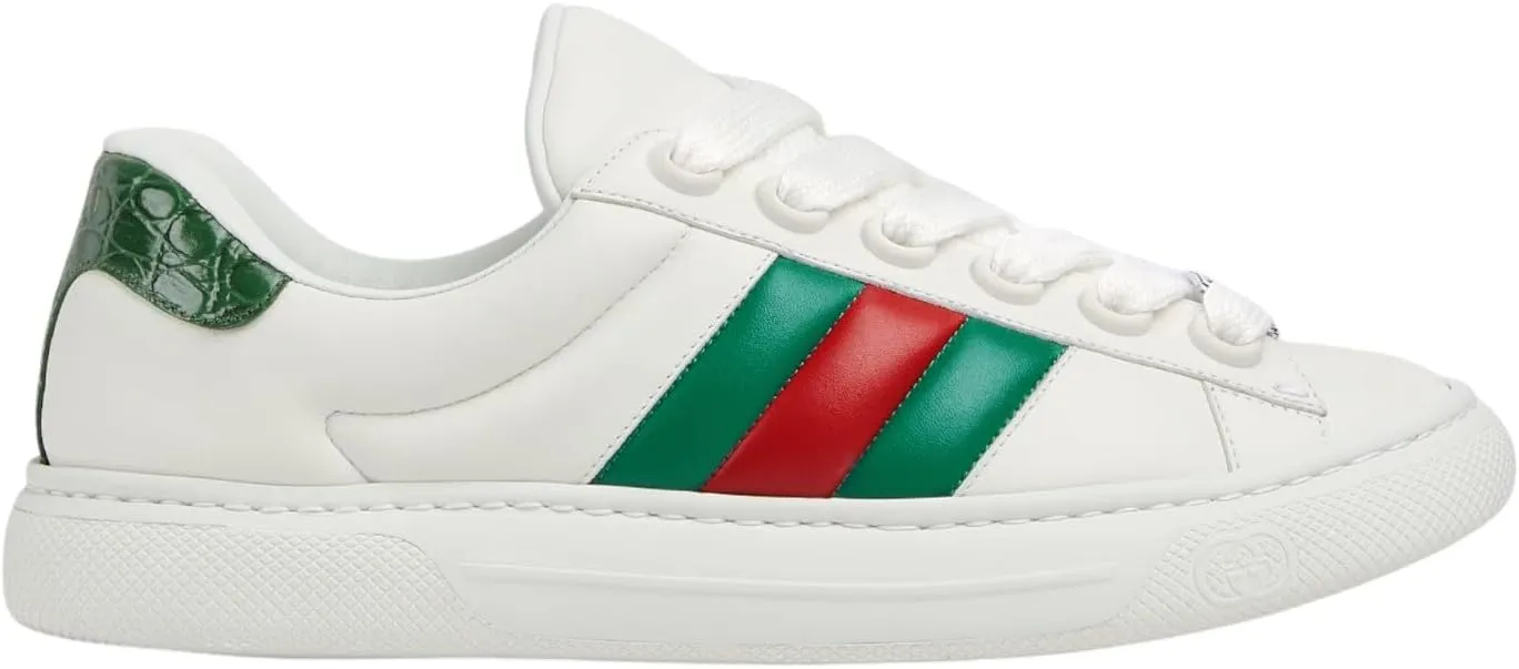 Gucci Ace Sneaker with Web, White