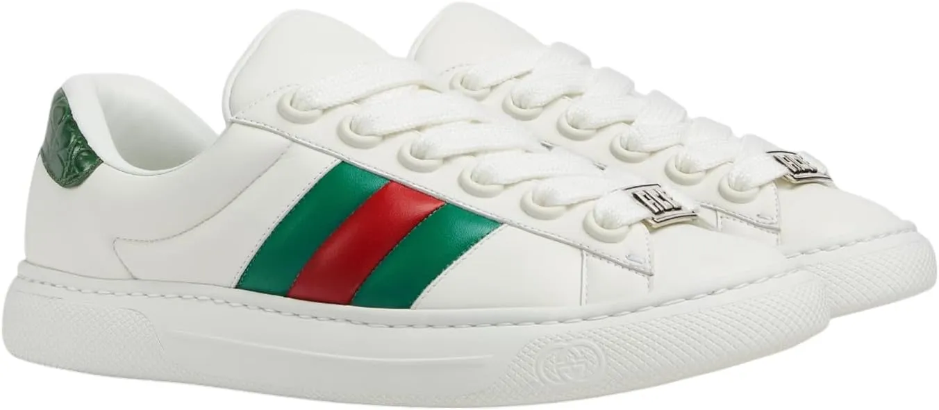 Gucci Ace Sneaker with Web, White