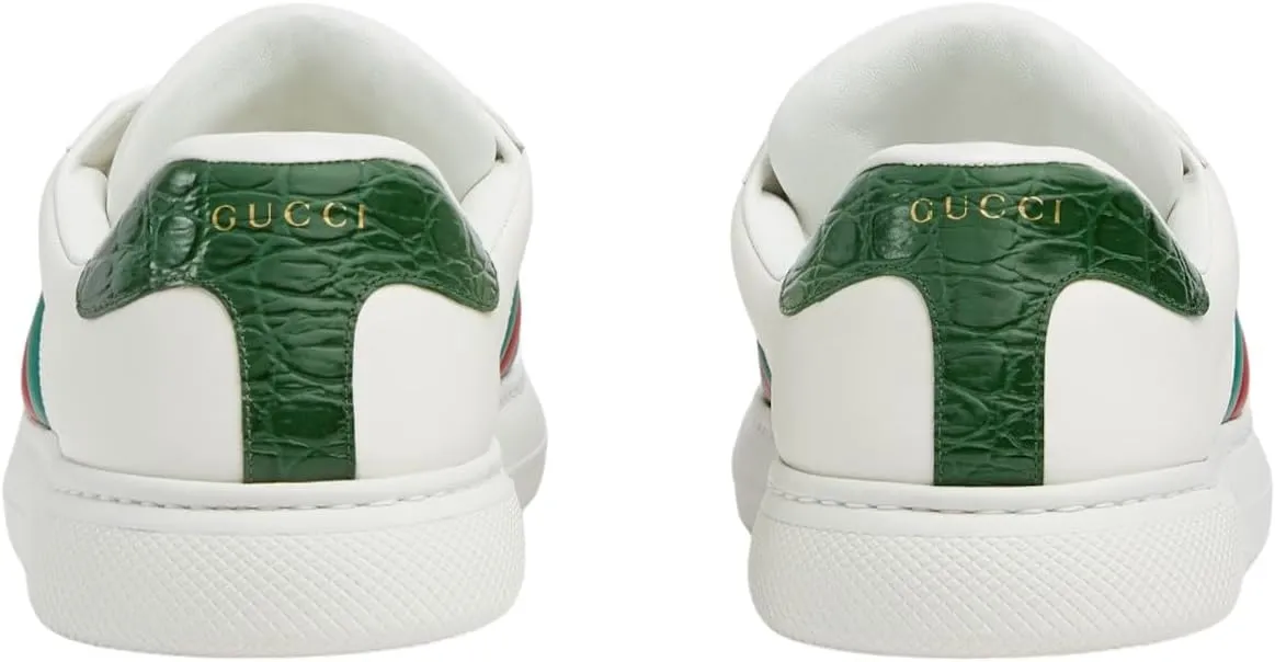 Gucci Ace Sneaker with Web, White
