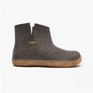 Haflinger EMIL'S BOOTY Womens Wool Slipper Boots Anthracite