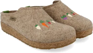 HAFLINGER Grizzly Roots Felt Clog Wool Slipper Unisex