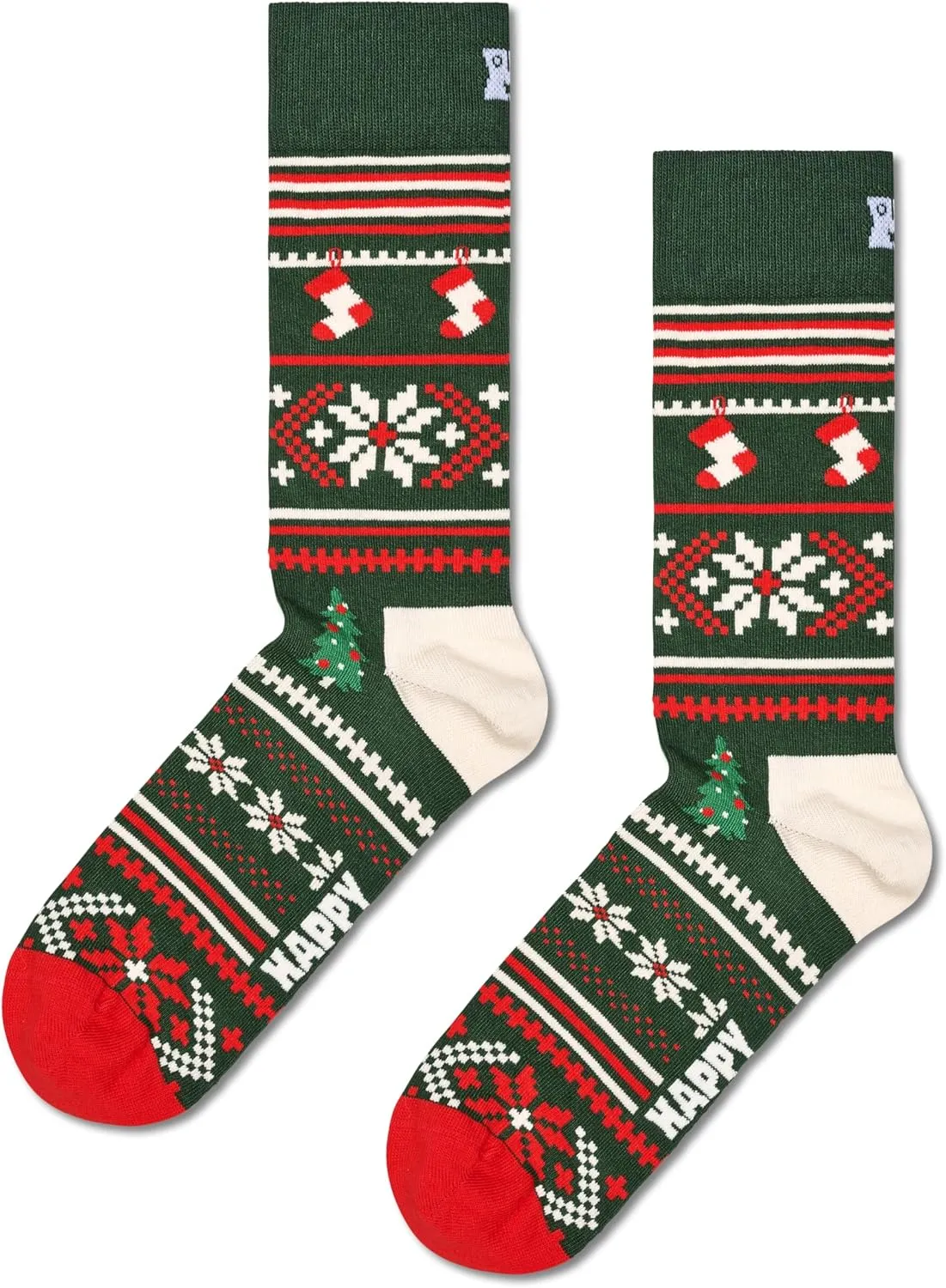 Happy Socks Winter Themed Sock Gift Sets- Skiing, Snowman & Snow Flakes- For Men and Women, Made with Sustainable Cotton