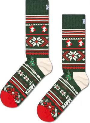 Happy Socks Winter Themed Sock Gift Sets- Skiing, Snowman & Snow Flakes- For Men and Women, Made with Sustainable Cotton