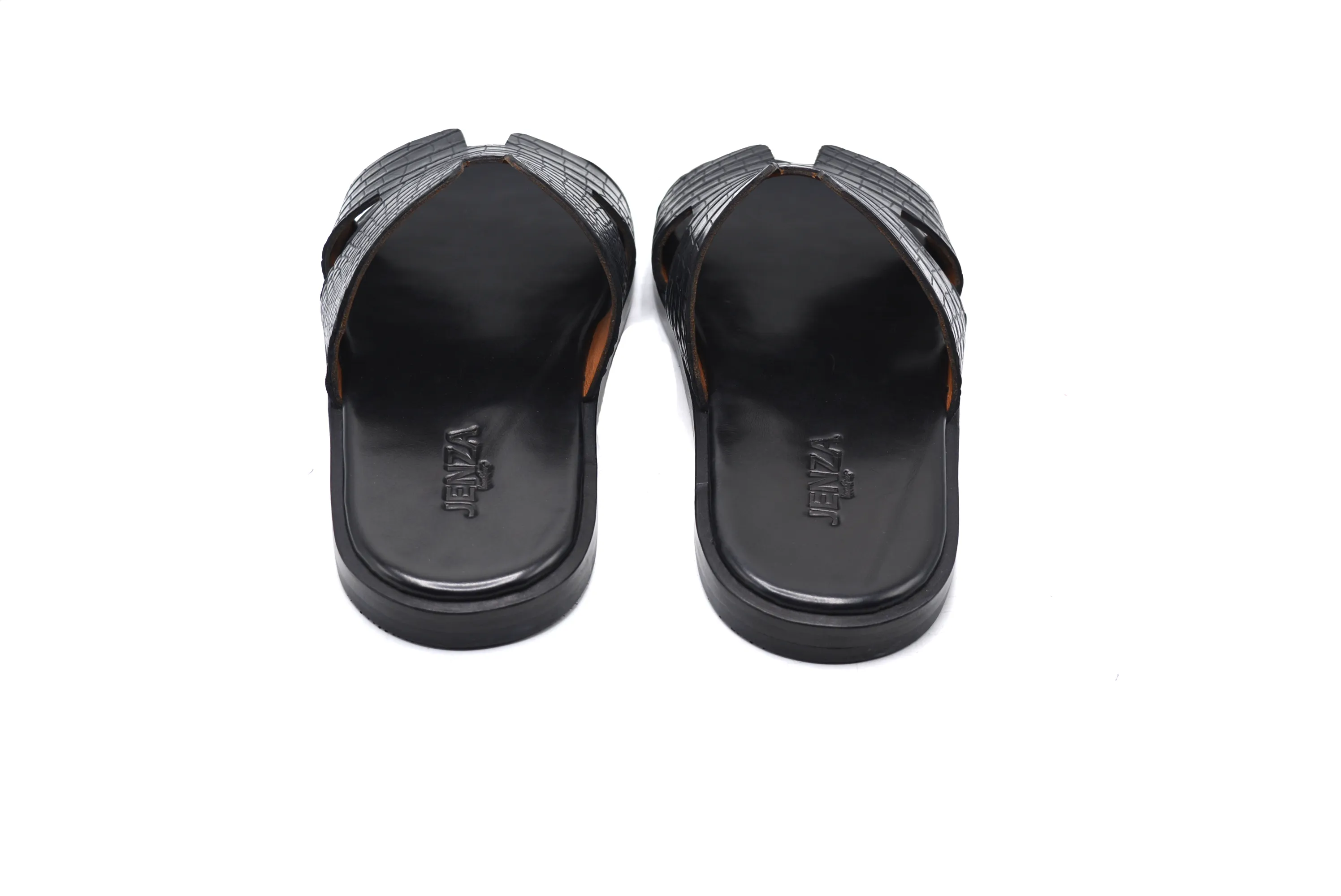 Hermes Black Alligator Leather Slipper