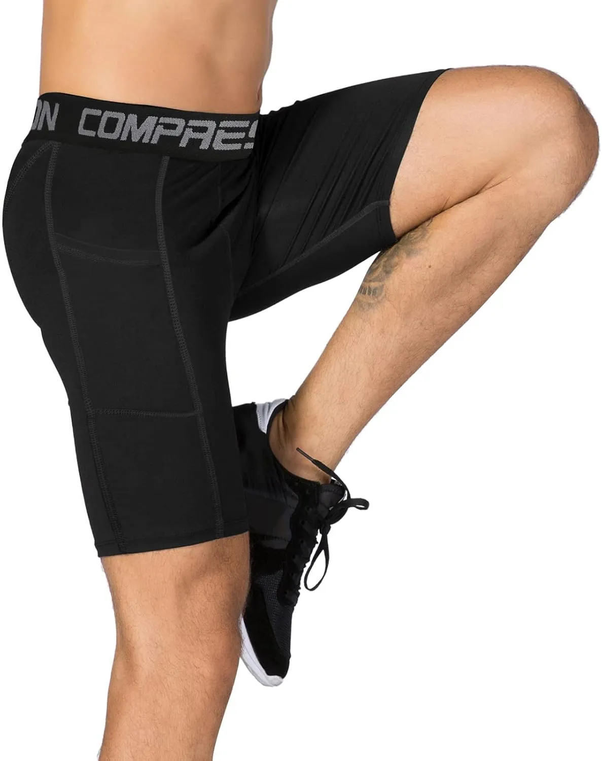 Holure Men's Performance Compression Shorts Athletic Workout Running Underwear (3 or 5 Pack)