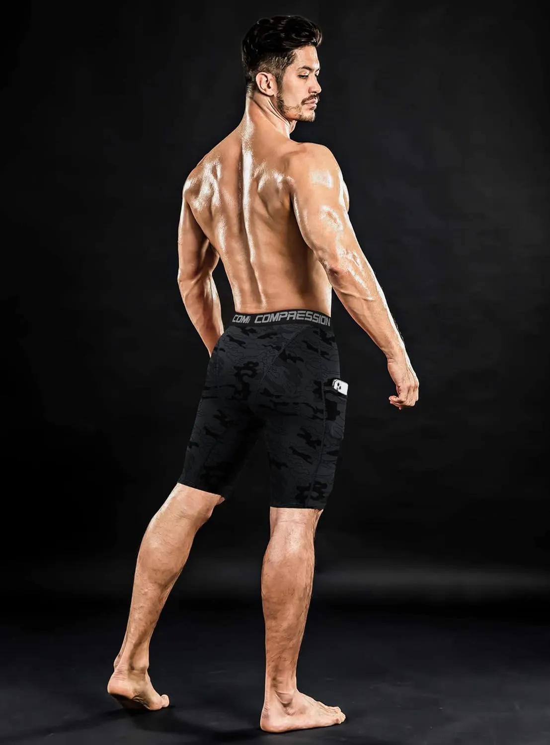 Holure Men's Performance Compression Shorts Athletic Workout Running Underwear (3 or 5 Pack)