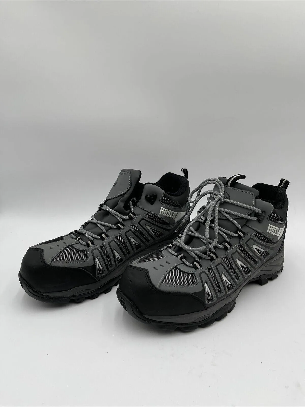 Hoss Men's, Trail Comp Toe Waterproof Work Boot Grey Size 11 - Very Good