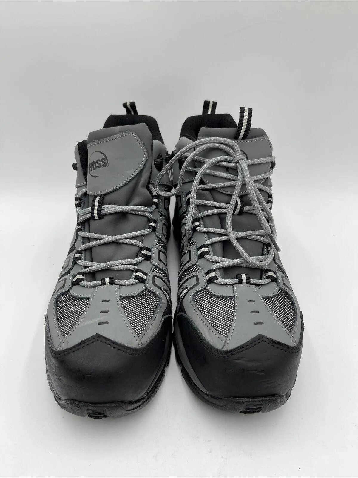 Hoss Men's, Trail Comp Toe Waterproof Work Boot Grey Size 11 - Very Good