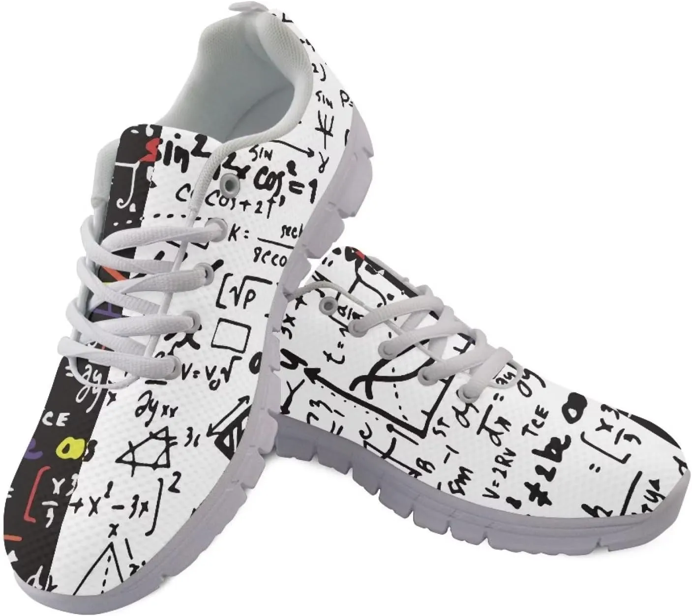 HUGS IDEA Women's Running Sneakers Cute Yorkshire Terrier Pattern Soft Breathable Walking Shoes