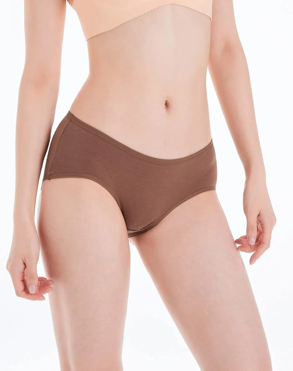 INNERSY Womens Underwear Cotton Hipster Panties Regular & Plus Size 6-Pack