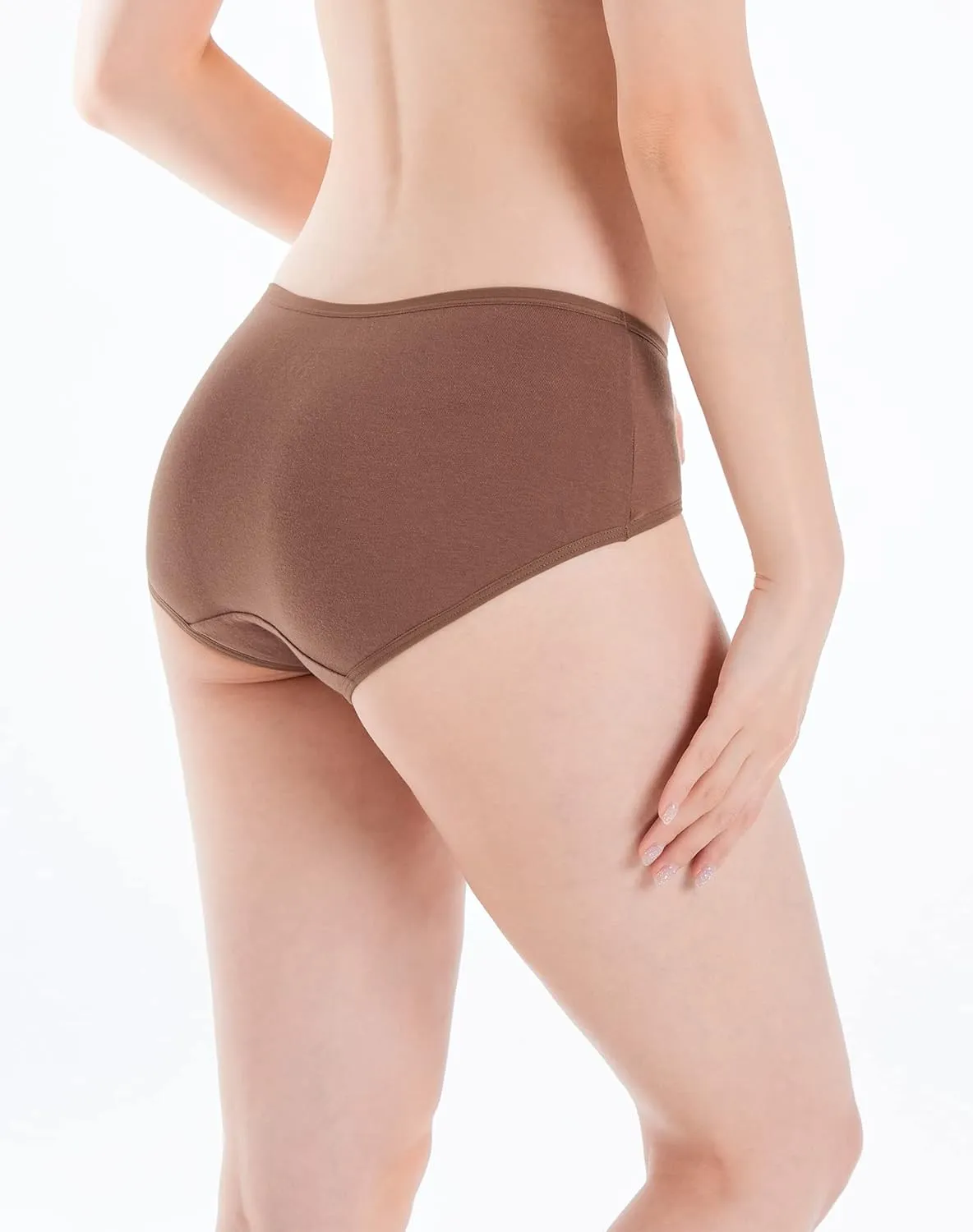 INNERSY Womens Underwear Cotton Hipster Panties Regular & Plus Size 6-Pack