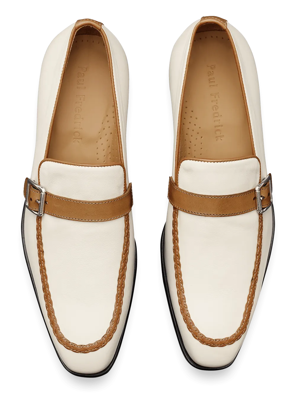 Isaac Belted Loafer - Cream