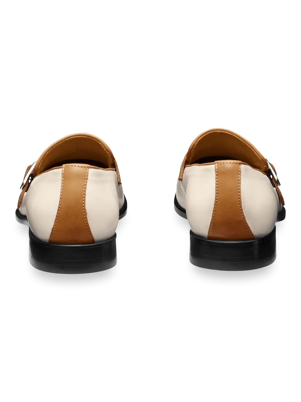 Isaac Belted Loafer - Cream