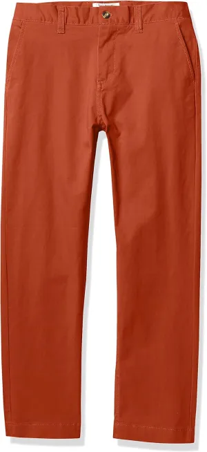 Isaac Mizrahi Men's Boy's Slim Fit Adjustable Waist Stretch Cotton Pant