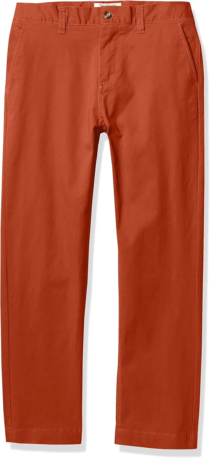 Isaac Mizrahi Men's Boy's Slim Fit Adjustable Waist Stretch Cotton Pant